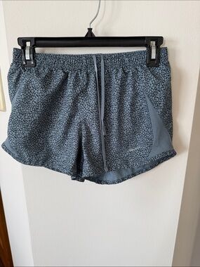 Nike Blue-Gray Pebble Print Running Shorts
